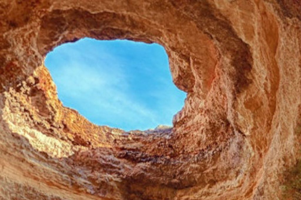 Inside the Benagil sea cave